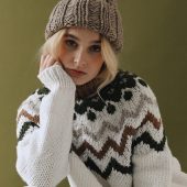 Hand Knitted Alpaca Wool Cap: Unisex Winter Hat