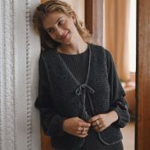 Handmade Merino Alpaca Wool Vest: Sleeveless Knit Gilet