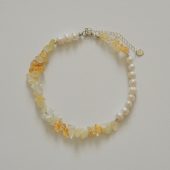 Handmade Freshwater Pearl Choker: Gemstone Beaded Necklace, Sterling Silver