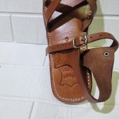 Handmade Moroccan Leather Sandals For Women – Brown Toe Loop Flat Sandals – Genuine Leather Summer Shoes – Buckle Strap Design