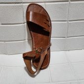 Moroccan Sandals For Women – Handmade Leather Flats With Buckle Strap, Boho Minimalist Summer Footwear, Traditional Artisanal Moroccan Shoes