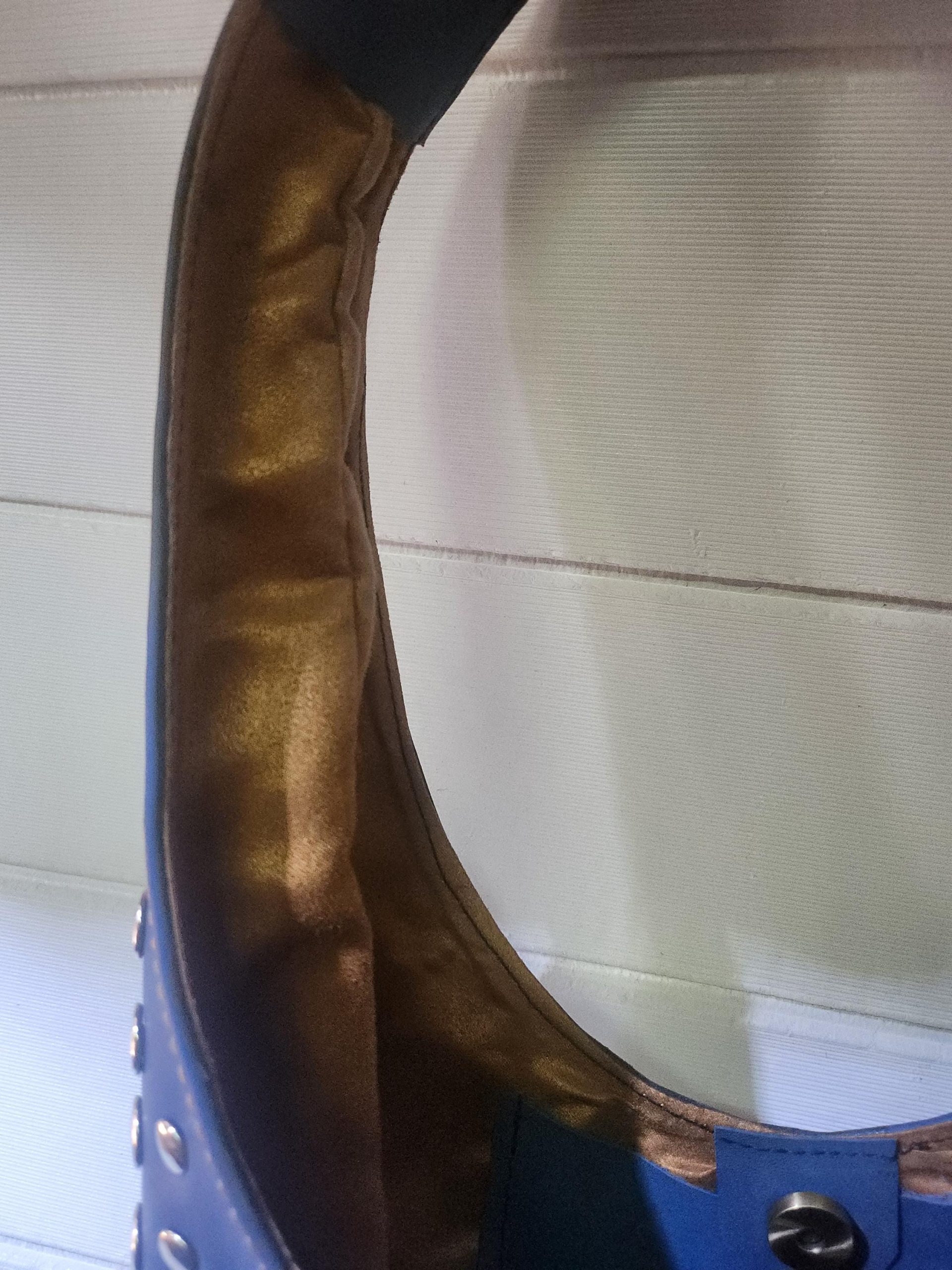 Moroccan Blue Leather Tote Bag – Handmade Studded Shoulder Purse – Boho Chic Bag With Silver Accents – Soft Interior – Large & Small Sizes